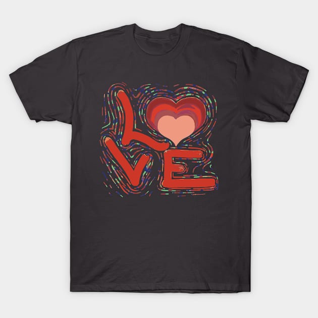 Pride Rainbow Heart Love Gay T-Shirt by Luca loves Lili